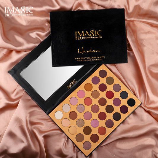 Paleta de sombras de ojos de 35 colores, mate perlado 