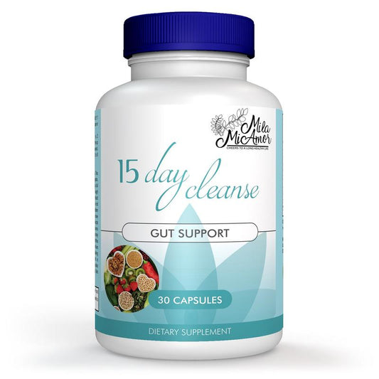 Limpieza de 15 días: apoyo intestinal y de colon | Sin cafeína | Con sena | Sin OGM | 30 cápsulas